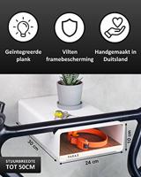 PARAX S-Rack Bike Wall Mount - White / Black - thumbnail