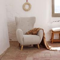 Kave Home Fauteuil 'Patio' kleur Beige - thumbnail