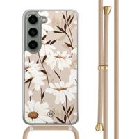 Samsung Galaxy S23 hoesje met beige koord - In bloom - thumbnail