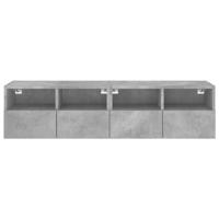 Tv-wandmeubels 2 st 60x30x30 cm bewerkt hout betongrijs - thumbnail