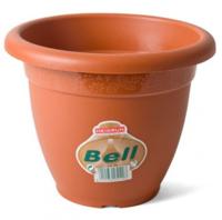 Gerimport bloempot 20 x 16 cm bruin - thumbnail