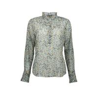 Geisha gebloemde top groen - thumbnail