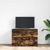 Tv-meubel 80x35x54 cm spaanplaat gerookt eikenkleurig - thumbnail