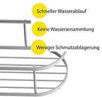 EISL Douchemaandje | chroom | ovaal | ophangen zonder boren en schroeven - BA0202 BA0202 - thumbnail