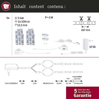 Paulmann Comfort Set Bett 2x1m 78894 LED-strip basisset Met connector (male) 24 V 2 m Warmwit 1 set(s)
