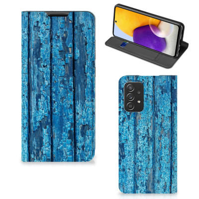 Samsung Galaxy A72 (5G/4G) Book | Wallet Case | Wood Blue