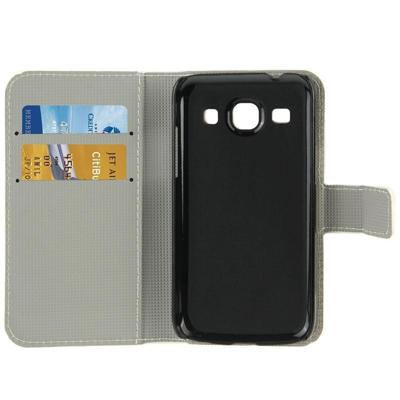 Samsung Galaxy Core Plus / G3500 horizontaal Kersen bloesem patroon PU leren Flip Hoesje met houder en opbergruimte voor pinpassen & geld