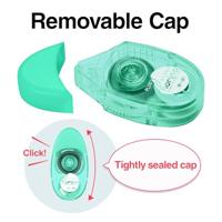 PLUS lijmroller, 6 mm x 12 m, groen, blister van 1 stuk - thumbnail