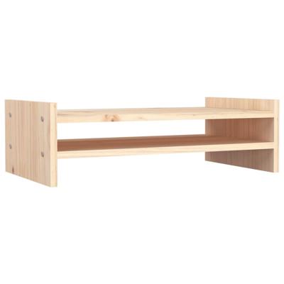 VidaXL Monitorstandaard 50x27x15 cm massief grenenhout VidaXL Monitorstandaard 50x27x15 cm massief grenenhout