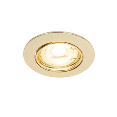 QAZQA Set van 6 inbouwspots messing GU10 35mm - Edu QAZQA Set van 6 inbouwspots messing GU10 35mm - Edu