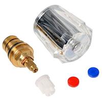 Kirchhoff Acryl handvat helder, 1/2", met bovenste deel, rood gemarkeerd - 986153948 - thumbnail