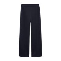 Mango high waist straight fit joggingbroek marine - thumbnail