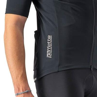 Castelli Perfetto RoS 2 Wind korte mouw fietsshirt zwart heren L Castelli Perfetto RoS 2 Wind korte mouw fietsshirt zwart heren L