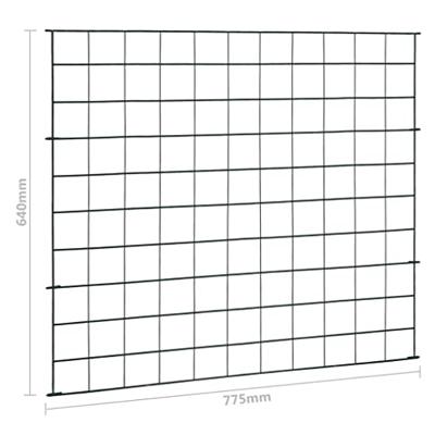 VidaXL Schuttingset 77,5x64 cm groen