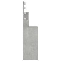 Kaptafel met LED-verlichting 86,5x35x136 cm betongrijs - thumbnail
