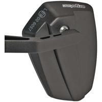 Ergotec spiegel m-77 korte arm 120 x 80-55 mm aluminium zwart gezandstraald (k approved) - thumbnail