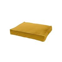 Madison Velours Lounge Cushion Geel L - thumbnail