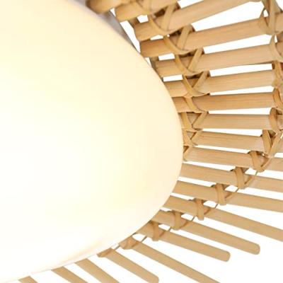 Anne Light & home Plafondlamp Aura Ø 50 Bamboe - wit