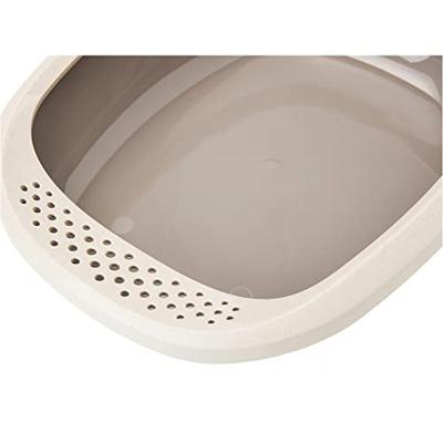 Savic kattenbak happy planet gizmo met rand mocca / warmgrijs