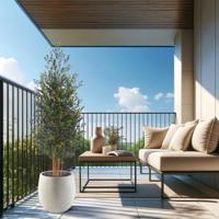 Kunst Buxus Haagplant 165cm Groen/rood - thumbnail