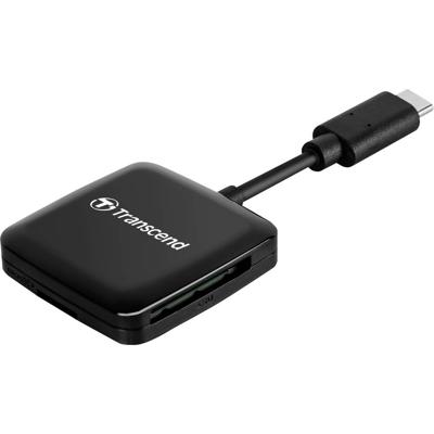 Transcend TS-RDC3 Externe geheugenkaartlezer USB-C Zwart