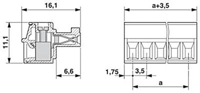 Phoenix Contact 1840366 Printplaatconnector 250 stuk(s)