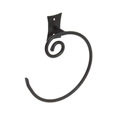Handdoekhouder Sapho Rebecca Rond 19x21.8 cm Zwart Sapho