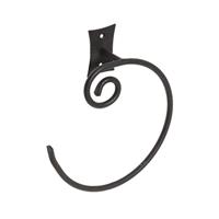 Handdoekhouder Sapho Rebecca Rond 19x21.8 cm Zwart Sapho - thumbnail