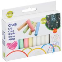 Krijtjes gekleurd doosje a 24 stuks - thumbnail
