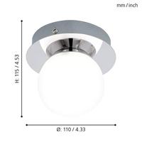 Eglo Led wandlampMosiano Design badkamerlamp - 94626 - thumbnail