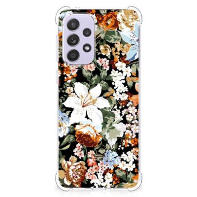 Case voor Samsung Galaxy A33 Dark Flowers Case voor Samsung Galaxy A33 Dark Flowers
