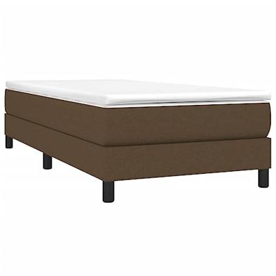 Boxspring bed 80x200 cm stof donkerbruin