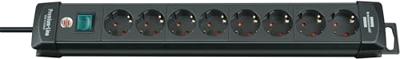Brennenstuhl Premium-Line stekkerdoos 8-voudig zwart 3m H05VV-F 3G1,5 - 1951180100