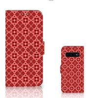 Samsung Galaxy S10 Plus | Telefoon Hoesje | Batik Rood - thumbnail