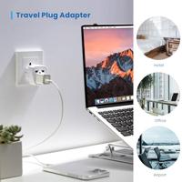 Universele Reisadapter Ewent EW1480 Wit - thumbnail