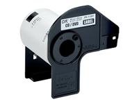 Brother DK-11207 Rol met etiketten Ø 58 mm Folie Wit 100 stuk(s) Permanent hechtend DK11207 CD-etiketten, DVD-etiketten - thumbnail