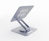 Draaibare laptopstandaard, spacegrey - thumbnail