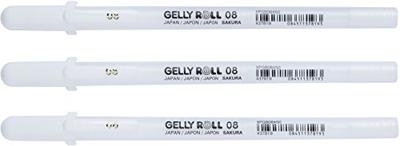 Sakura roller Gelly Roll Basic wit, etui van 3 stuks Sakura roller Gelly Roll Basic wit, etui van 3 stuks