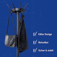 Maul Staande kapstok 9408090 MAULcaligo Aantal haken: 32 (Ø x h) 46 cm x 175 cm Staal Zwart 1 stuk(s) - thumbnail