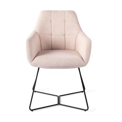 Jesper Home Noto eetkamerstoel Petal Pink beehive black