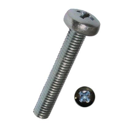Dresselhaus metaalschroef threaded bolts 6 x 10mm pan head/cross recess