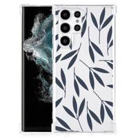 Samsung Galaxy S22 Ultra Case Leaves Blue - thumbnail