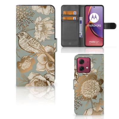 Hoesje voor Motorola Moto G84 Vintage Bird Flowers Hoesje voor Motorola Moto G84 Vintage Bird Flowers