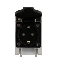 Wandlamp badkamer wit LED & stopcontact Malaika 68 cm boven spiegel - thumbnail