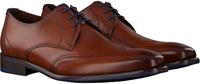 Floris van Bommel leren veterschoenen cognac - thumbnail