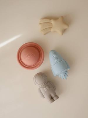 Set van 4 badspeeltjes Sealife - MUSHIE blauw