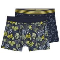 HEMA boxershort - set van 2 donkerblauw/groen/geel - thumbnail