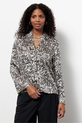 Minke animal blazer blouse - multi color - 13436