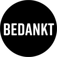 KP etiket "Bedankt", diameter 40 mm, rol van 250 stuks - thumbnail