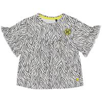 Quapi Meisjes t-shirt - Meri - AOP zwart zebra - thumbnail